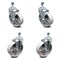 Service Caster Semi Steel Swivel TS Caster w/Roller Bearing-5" Wheels&1/2" Stems-2 w/BRK, 4PK SCC-TS20S515-SSR-121315-2-TLB-2 - alternate 4